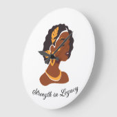 Perfect for Black History Month 2026 celebration  ラージ壁時計 (傾斜)