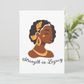 Perfect for Black History Month 2026 celebration  招待状 (スタンド正面)