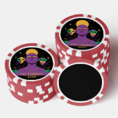 Perfect for Mardi Gras 2026 ポーカーチップ (積み重ね)