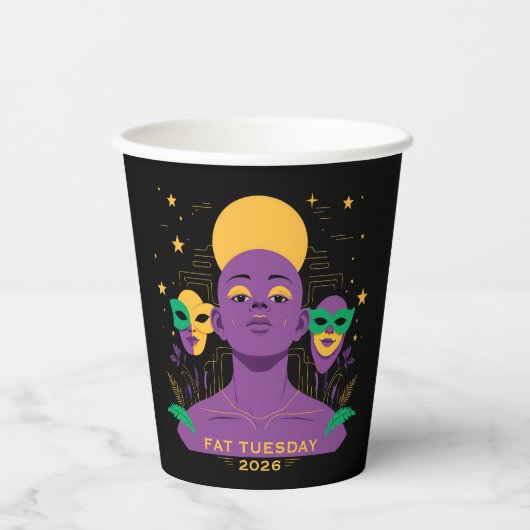 Perfect for Mardi Gras 2026 紙コップ (正面)
