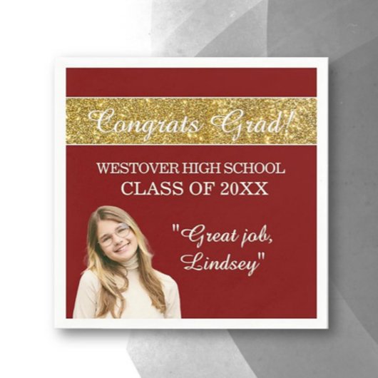 Perfect Graduation Congrats スタンダードカクテルナプキン