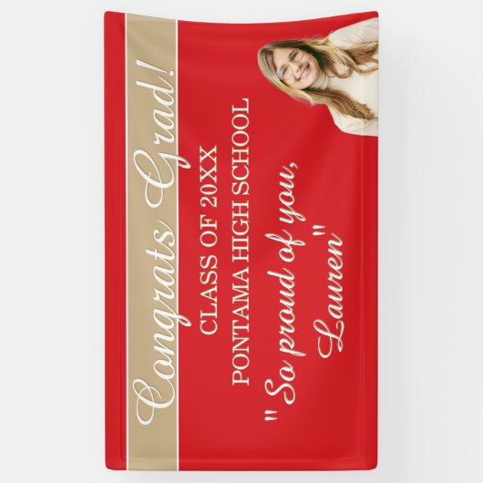 Perfect Graduation Congrats BANNER 横断幕 (縦)