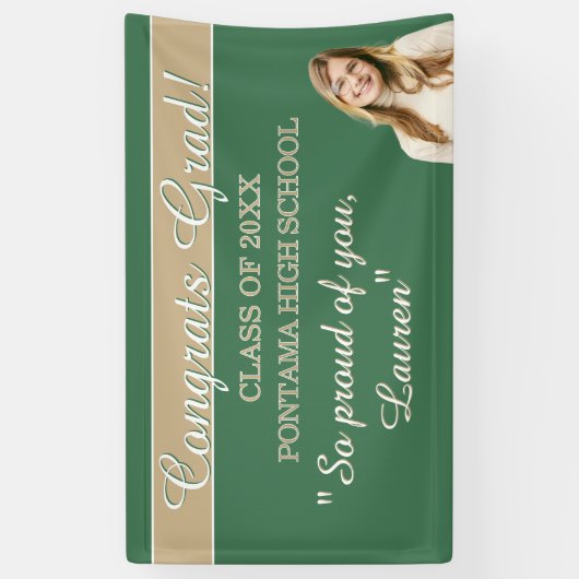 Perfect Graduation Congrats BANNER 横断幕 (縦)