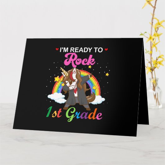 Perfect Im Ready To Rock 1年生Unicorn First G カード (黄色い花)