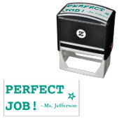 "PERFECT JOB!" +先生名ラバースタンプ セルフインキングスタンプ (インサイチュ)