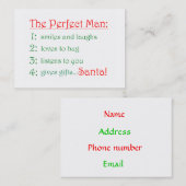 Perfect Man-businessカード 名刺 (正面/裏面)