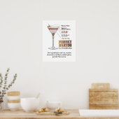 Perfect Martiniカクテルレシピアート16インチx 20インチ ポスター (キッチン)