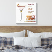 Perfect Martiniカクテルレシピ12x12 Canvas Print キャンバスプリント (インサイチュ (寝室))