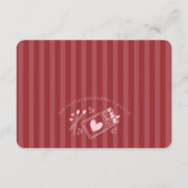 Perfect Match Made in Heaven Pink Party Details エンクロージャーカード (裏面)