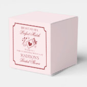 Perfect Match Matchbox Bridal Shower Dessert フェイバーボックス (裏面サイド)