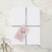 Perfect Match Matchbox Bridal Shower Favor ギフトタグ (より糸付き)