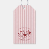 Perfect Match Matchbox Bridal Shower Favor ギフトタグ (裏面)