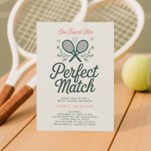 Perfect Match Tennisブライダルシャワーへの招待