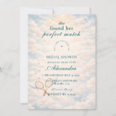 Perfect Match Tennis Bridal Shower 招待状 (正面)