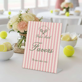 Perfect Match Tennis Bridal Shower Favor 台座サイン
