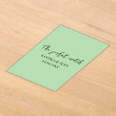 Perfect Match Wedding Matchbox – Premium Edition アクリル招待状 (レイダウン)