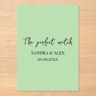 Perfect Match Wedding Matchbox – Premium Edition アクリル招待状