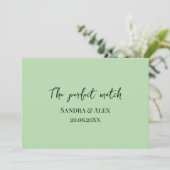 Perfect Match Wedding Matchbox – Premium Edition 招待状 (スタンド正面)