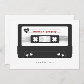 Perfect Mix - Mix Tape日付カードの保存 セーブザデート (正面/裏面)