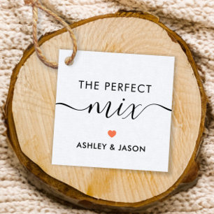 Perfect Mix SpiceまたはTrail Mix GiftラベルCoral フェイバータグ