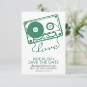 Perfect Mix Wedding日付{green}を保存 招待状 (スタンド正面)