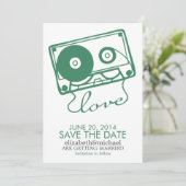 Perfect Mix Wedding日付{green}を保存 招待状 (スタンド正面)