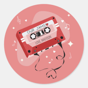 Perfect Mixtape Valentine ラウンドシール