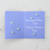 "Perfect Mom" Mother's Day Card with/Basset & Mate カード (内部)