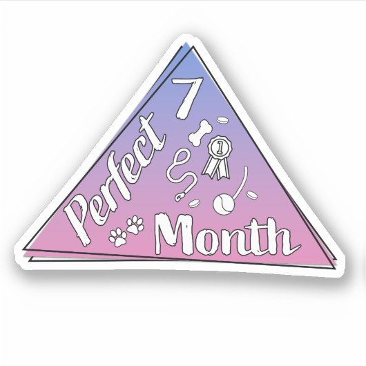 Perfect Monthステッカー – 7月 シール (正面)