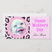 Perfect Mother's Day Gift Pink Cheetah Frame - (正面)