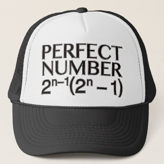 PERFECT_NUMBER キャップ (正面)