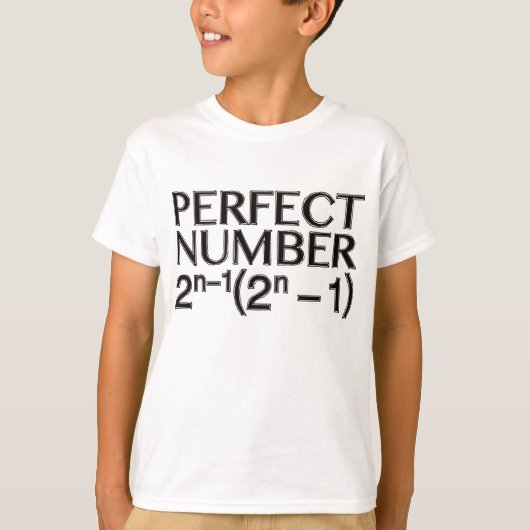 PERFECT_NUMBER Tシャツ (正面)