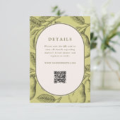 Perfect Pair Bridal Shower QR Code エンクロージャーカード (スタンド正面)