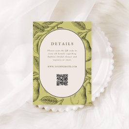 Perfect Pair Bridal Shower QR Code  エンクロージャーカード
