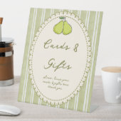 Perfect pair pear bridal shower gift table sign 台座サイン (インサイチュ)