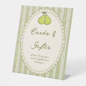 Perfect pair pear bridal shower gift table sign 台座サイン (正面)
