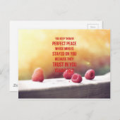 Perfect Peace Isaiah 26:3 ポストカード (正面/裏面)