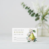 Perfect Pearいくつのキスブライダルシャワー エンクロージャーカード (スタンド正面)