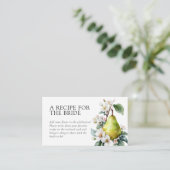 Perfect Pearレシピ要求ブライダルシャワー エンクロージャーカード (スタンド正面)