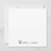 Perfect Pear -ブライダル/カップルサンキューカード サンキューカード (裏面)