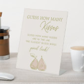 Perfect Pear Bridal Shower Guess How Many Kisses 台座サイン (インサイチュ)