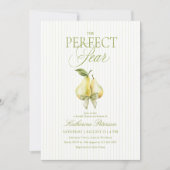 Perfect Pear Bridal Shower Invitation 招待状 (正面)