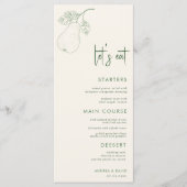 Perfect Pear PairテーマLet's 食べ Script結婚's メニュー (正面)