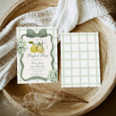 Perfect Pear Pair Sage Green Bridal Shower 招待状
