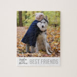 Perfect Pet 最高の Friendsパーソナライズされた Names写真 ジグソーパズル<br><div class="desc">自分の写真を追加する最高のこの可愛いとシンプルの"友達"ジグソーパズル。</div>