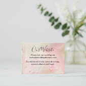 Perfect Pink Rosesの結婚Webサイトエンクロージャカード エンクロージャーカード (スタンド正面)