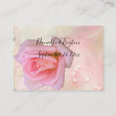 Perfect Pink Rosesの結婚Webサイトエンクロージャカード エンクロージャーカード (裏面)