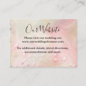 Perfect Pink Rosesの結婚Webサイトエンクロージャカード エンクロージャーカード (正面)