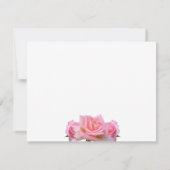 Perfect Pink Roses Wedding サンキューカード (裏面)