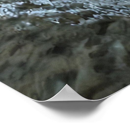 Perfect Reflection - Still Underground Cavern Lake ポスター (角)